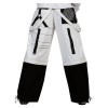 Men Gothic Trousers White Black Straps Trousers Gothic Pant Punk Cyber Pant